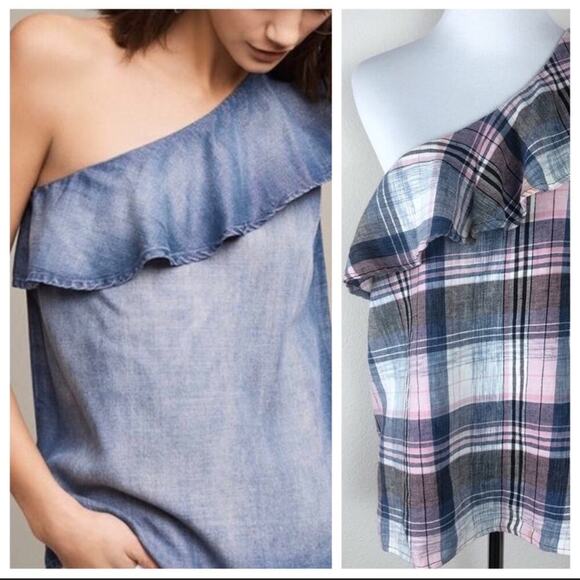 Anthropologie Cloth and Stone One Shoulder Top - Picture 2 of 8